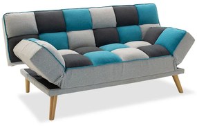 Καναπές - κρεβάτι Andy pakoworld 3θέσιος με ύφασμα πολύχρωμο 178x91x86εκ Model: 035-000026