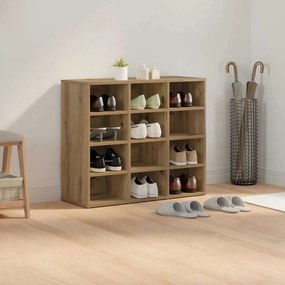 vidaXL Παπουτσοθήκη artisan δρυς 77.5 x 30 x 67 εκ. Επεξεργασμένο ξύλο