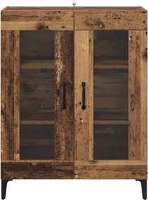 vidaXL Πλαϊνό γραφείο Παλιό Ξύλο 69,5 x 34 x 90 εκ.