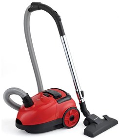 Heinner HVC-VB750RD Ηλεκτρική Σκούπα 750W με Σακούλα 1.6lt, Κόκκινη