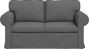 vidaXL Καναπές Σκούρο Γκρι