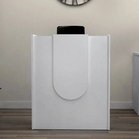 Γραφείο υποδοχής - reception Mezzo Megapap χρώμα λευκό 90x40x110εκ.