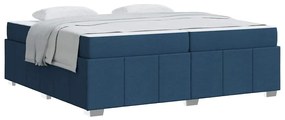 vidaXL Σκελετός Κρεβατιού Άλλο Μπλε 200 x 200 cm ύφασμα