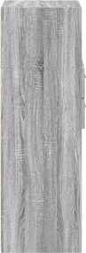 vidaXL Ντουλάπι Γκρι Sonoma 45x42,5x124 εκ. από Επεξεργασμένο Ξύλο