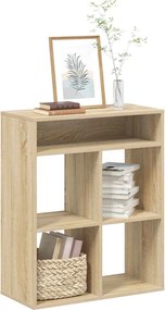 vidaXL Βιβλιοθήκη Χρώμα Sonoma Δρυς 66x31x80 εκ. Επεξεργασμένο Ξύλο