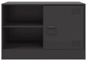 vidaXL Έπιπλο Τηλεόρασης Μαύρο 67x39x44 εκ. από Χάλυβα