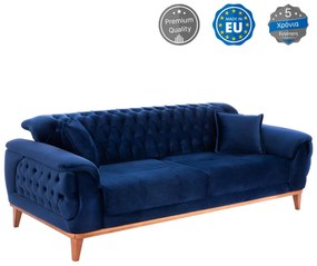 Καναπές - Κρεβάτι Bennington 3θέσιος Mπλέ 240x95x80 εκ. 240x95x80 εκ.