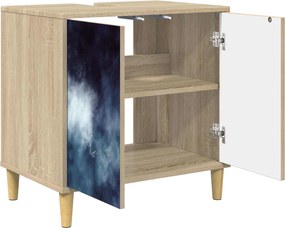 vidaXL Ντουλάπι Μπάνιου RAALTE Sonoma 60 x 40 x 60 εκ