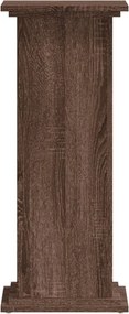 vidaXL Βάσεις Φυτών Καφέ Δρυς 33x33x80 εκ. Επεξεργασμένο Ξύλο