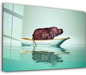 Πίνακας Γυάλινος 672BRS4901 110x70cm Multi Wallity Οριζόντιοι Γυαλί
