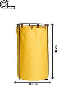 Laundry Basket Edda - Yellow Yellow