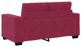 vidaXL Σετ Καναπέ 2 pcs Μπορντό 221 x 78 x 80 εκ Βελούδο