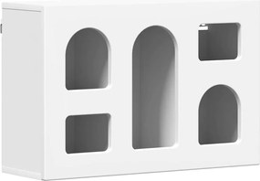 vidaXL Κρεμαστό ντουλάπι ELST Λευκό 60 x 20 x 40 εκ Επεξεργασμένο ξύλο