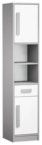 Βιβλιοθήκη Akron H104, Κλειστό, Με συρτάρια, Με πόρτες, Πλαστικοποιημένη μοριοσανίδα, Ο αριθμός των θυρών: 2, Αριθμός συρταριών: 1, 191x40x40cm