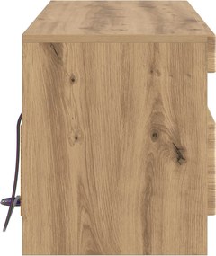 vidaXL Ντουλάπα LED Τηλεόρασης Artisan Δρυς Επεξεργασμένο Ξύλο