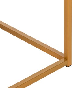 ΤΡΑΠΕΖΙ ΣΑΛΟΝΙΟΥ SAFFRON HM8975.11 ΜΕΛΑΜΙΝΗ ΛΕΥΚΟ ΜΑΡΜΑΡΟ-ΧΡΥΣΗ ΒΑΣΗ 95Χ55Χ43,5Yεκ.