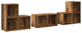 vidaXL ΣΕΤ ΒΑΘΜΟΛΟΓΗΣΗΣ ΤΗΛΕΟΡΑΣΗΣ 6 pcs Παλιό Ξύλο 37 x 35 x 72 εκ.