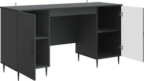vidaXL Γραφείο Μαύρο 142,5 x 50 x 75 εκ. Επεξεργασμένο Ξύλο