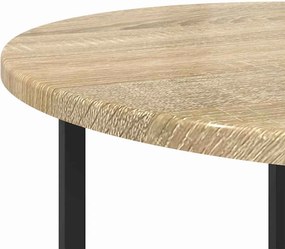 vidaXL Σετ βοηθητικά τραπεζάκια 2 pcs Σονομα δρυς και Μαύρο