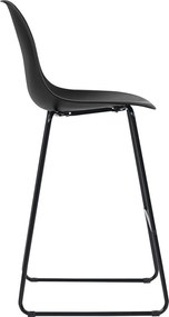 vidaXL Καρέκλες Μπαρ 4 τεμ. Μαύρες Πλαστικές
