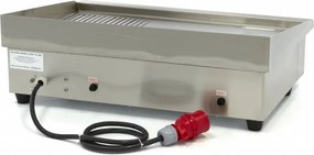 Griddle - Half Grooved - 73cm - incl Drip Tray - 400V