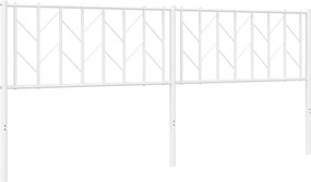 vidaXL Ανταλλακτικό κεφαλάρι Λευκό 193 εκ. Μεταλλικό