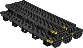 VEVOR Drainage Trench Driveway Channel Drain Kit Plastic Grate-5.8