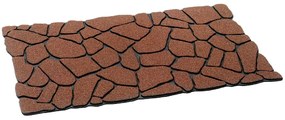 Πατάκι Εισόδου Ecomat 012 Cleanscrape Flagstone 45X75cm Brown Sdim 45X75