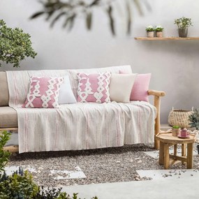 Ριχτάρι Flair Pink/Grey 857/17 Gofis Home Armchair 180x180cm Cotton-Polyester
