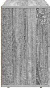 vidaXL Πλαϊνό γραφείο Γκρίζο Σονομα 80.5 x 35 x 59 εκ.