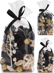 JΚ Home Décor - Ποτ-Πουρί Μαύρο &amp; Χρυσό 200gr 2Σχδ