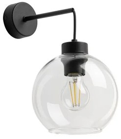 Απλίκα Φωτιστικό Τοίχου 1xE27 Γυαλί Cubus TK Lighting-10243-Φιμέ/Smoke 10243