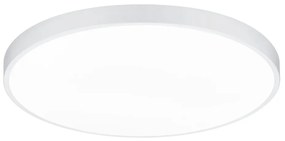 Μεταλλική Πλαφονιέρα Οροφής Λευκή 75xH6cm LED 51w 2x 6200lm, 2300+3000+4000K Trio Lighting Waco 627417531