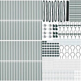 vidaXL Συρματόπλεγμα με ακίδες 100 x 1,2 μ (Π x Υ)