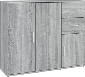 vidaXL Ντουλάπι Γκρι Sonoma 91x29,5x75 εκ. από Επεξεργασμένο Ξύλο