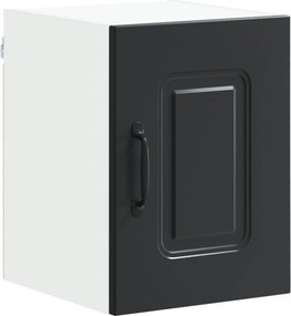 vidaXL Πάνελ πλυντηρίου πιάτων Kalmar 2 pcs Μαύρο Επεξεργασμένο Ξύλο