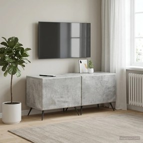 vidaXL Ντουλάπι TV Γκρι Σκυροδέματος Επεξεργασμένο Ξύλο