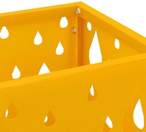 vidaXL Βάση ομπρέλας βροχής Μουσταρδί 15,5 x 15,5 x 49 εκ Ατσάλι