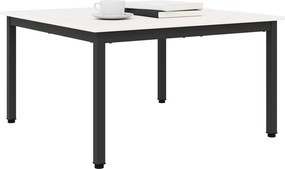 vidaXL Τραπεζάκι σαλονιού Λευκό 80 x 80 x 45 cm Στερεά ξυλεία πεύκου