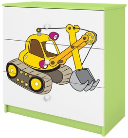 Συρταριέρα Babydreams Cartoon-Prasino-Digger