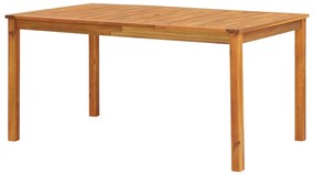 vidaXL Σετ Τραπεζαρίας Εξωτερικού Χώρου 5 τεμ. από Μασίφ Ξύλο Ακακίας