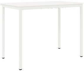 vidaXL Τραπέζι μπαρ Λευκό 110 x 55 x 105 εκ. Στερεά ξυλεία πεύκου
