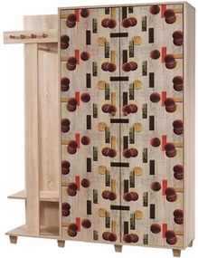 Έπιπλο Εισόδου Garmanto 863SPH4821 135x36x192cm Multi Μοριοσανίδα,Ξύλο