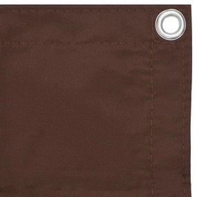 vidaXL Διαχωριστικό Βεράντας Καφέ 120 x 400 εκ. Ύφασμα Oxford