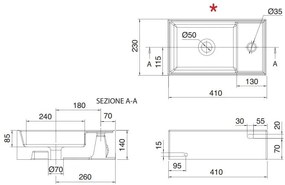 Νιπτήρας Scarabeo Teorema 41R