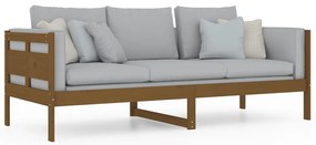 vidaXL Καναπές Κρεβάτι Καφέ Μελί 80 x 200 εκ. από Μασίφ Ξύλο Πεύκου