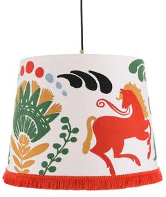 Φωτιστικό Οροφής Horse Parade CL50362 ø35xø45xH30 Orange-Multi MindTheGap Metal, Fabric