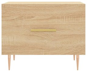 vidaXL Τραπεζάκια Σαλονιού 2 τεμ Sonoma Δρυς 50x50x40 εκ Επεξ. Ξύλο