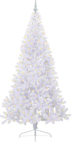 vidaXL Τεχνητό Χριστουγεννιάτικο Δέντρο Λευκό 180 cm PVC και Ατσάλι