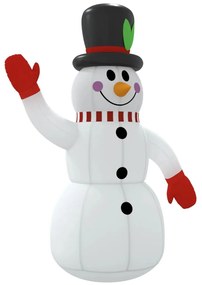 vidaXL Χιονάνθρωπος Φουσκωτός με LED 120 εκ.